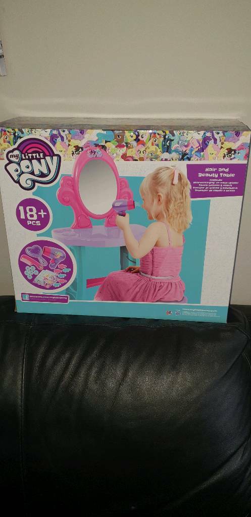 my little pony hair and beauty table